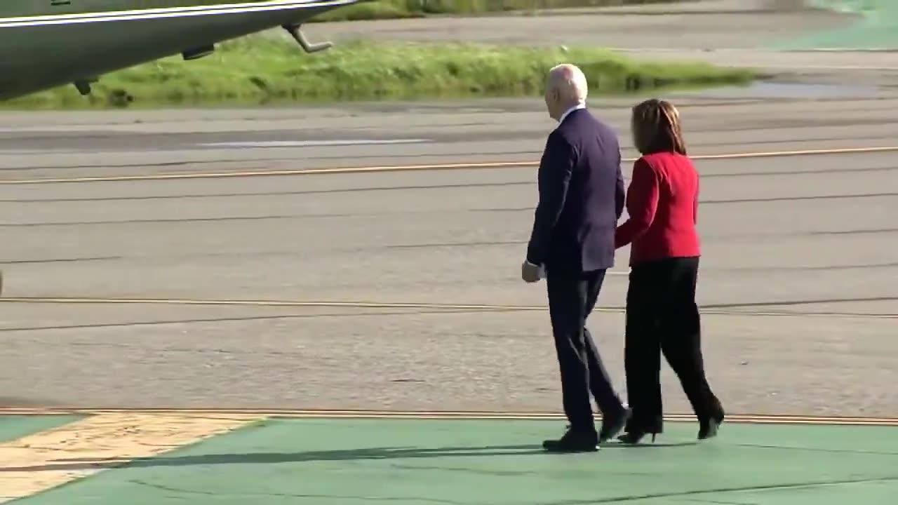 GRUMPY OLD DEMS! Biden, Pelosi Look Absolutely Ancient Walking Together on San Fran Tarmac [Watch]