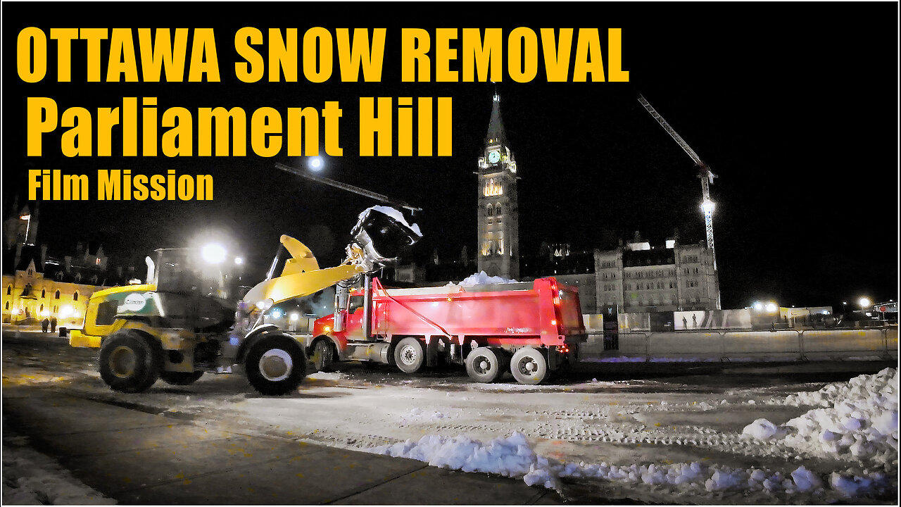 Snow Removal Operation At parliament Hill Ottawa