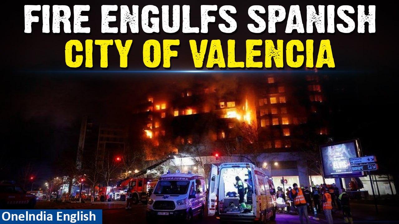 Valencia Fire: At Least Four Lives Lost in Spain Apartment Block Blaze | Oneindia News