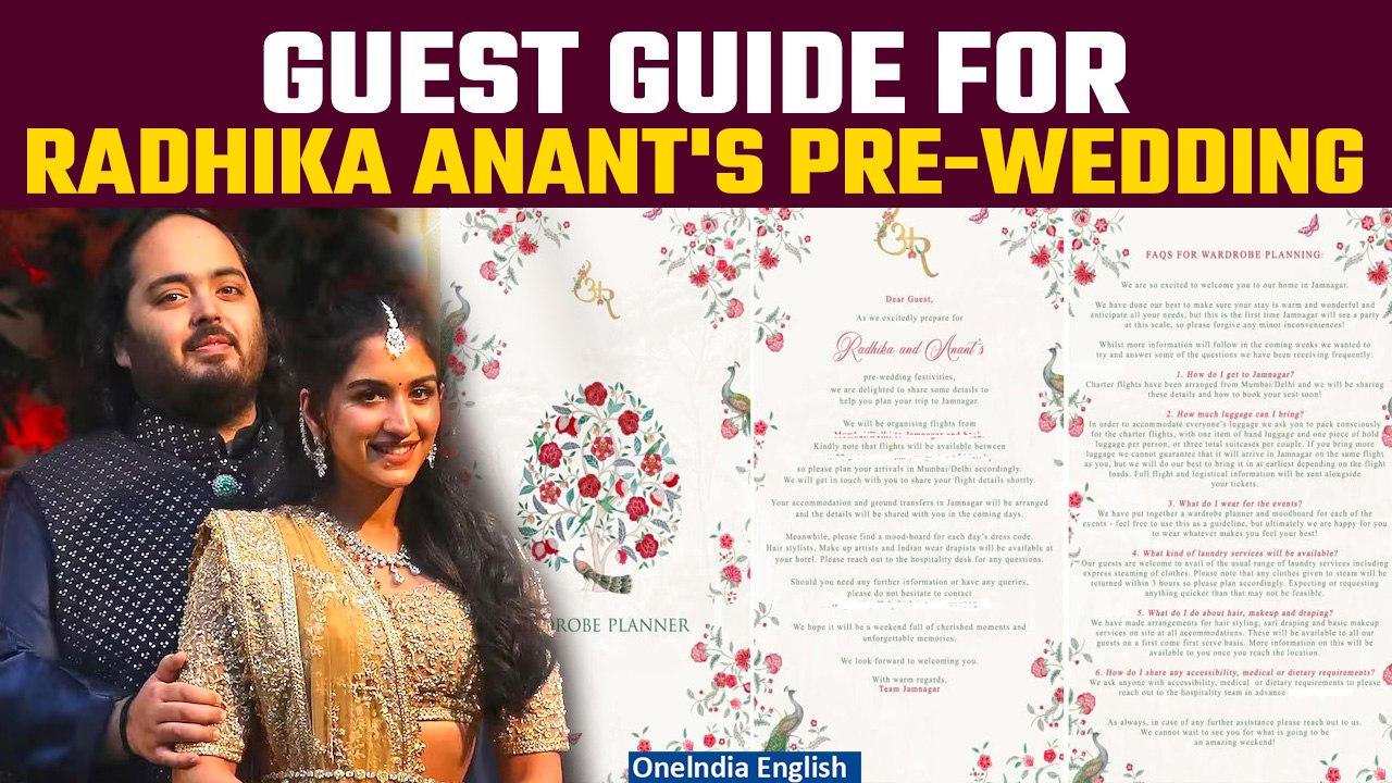 Anant Ambani & Radhika Merchant's Pre-Wedding: Themed Nights, Dress Codes, Travel Plans | Oneindia