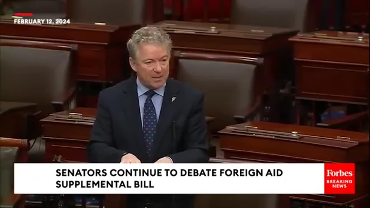 'You Want To Put Ukraine First' Rand Paul Explodes At Democrats And Republicans Over Foreign Aid