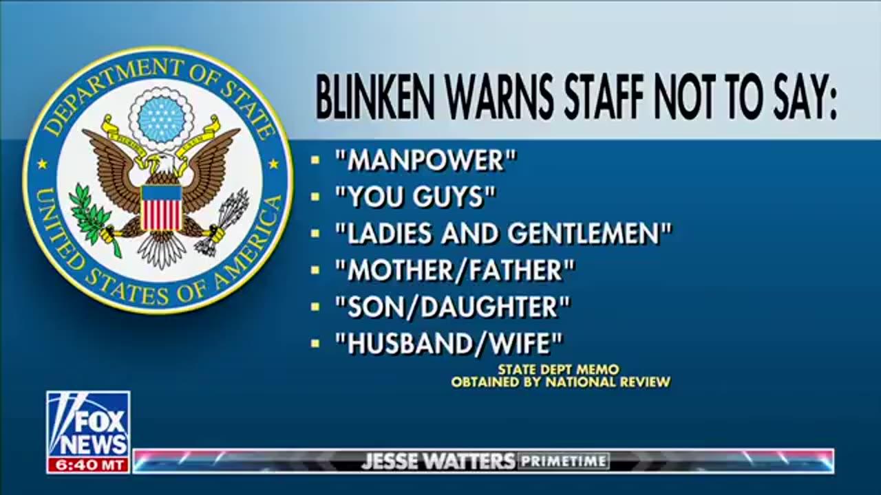 Biden Secretary of State Antony Blinken definitely has his priorities wtf