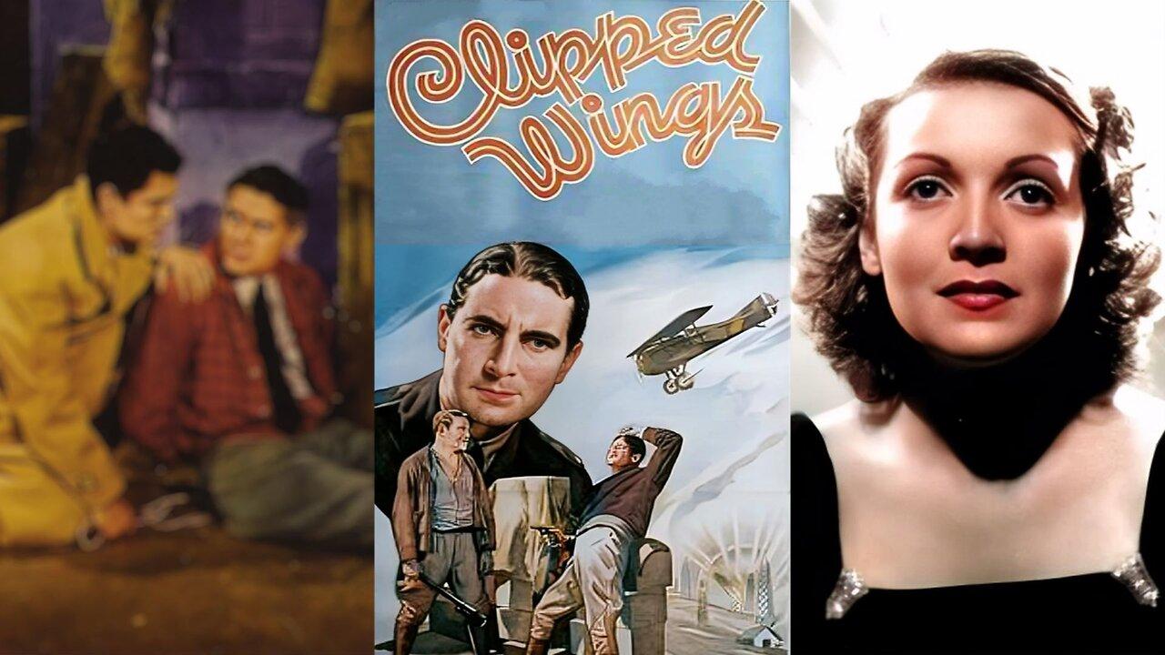 CLIPPED WINGS (1937) Lloyd Hughes & Rosalind Keith | Action, Adventure, Crime | COLORIZED