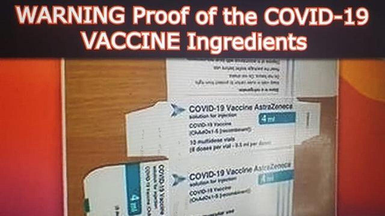 WARNING - Proof of the COVID-19 VACCINE Ingredients