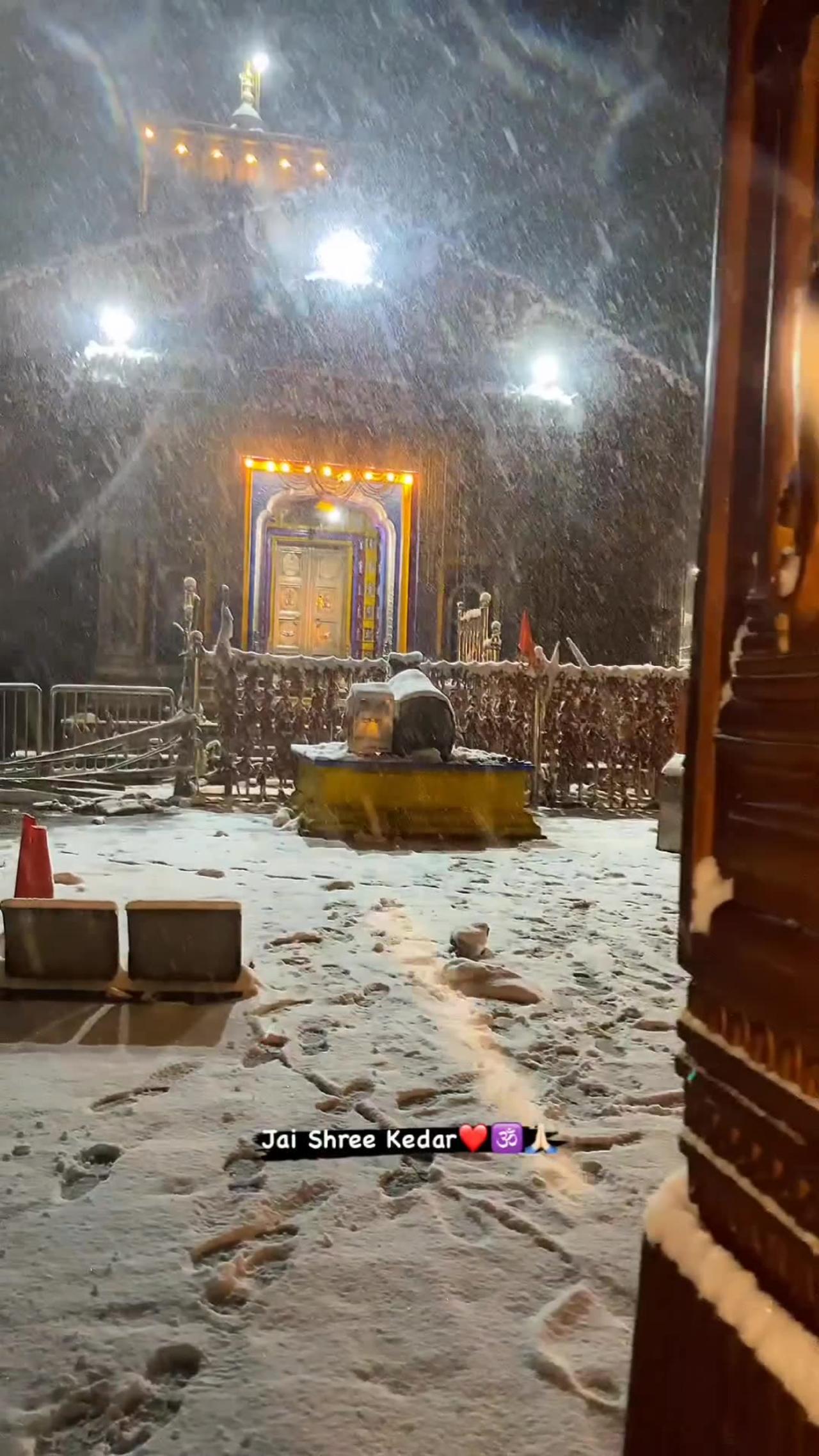 Kedarnath dhan snow fall