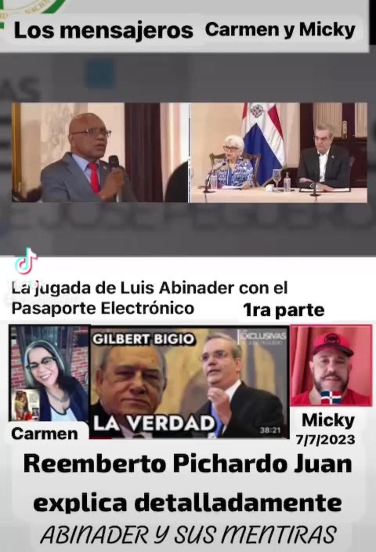PASAPORTE ELECTRÓNICO Y LUIS ABINADER Y EL EMPRESARIO GILBERT BIGIO