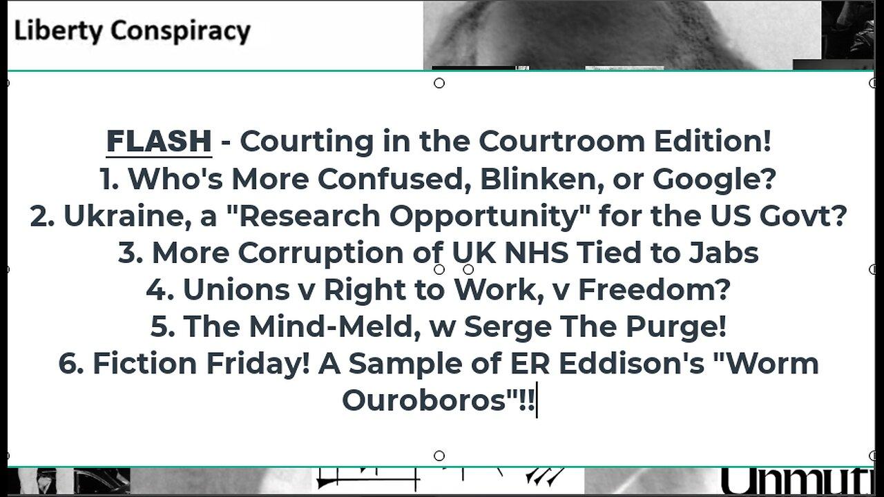 Liberty Conspiracy LIVE 2-23-24! Blinkin Woke Warmongers, Ukraine, Corrupt UK NHS, Serge on Border