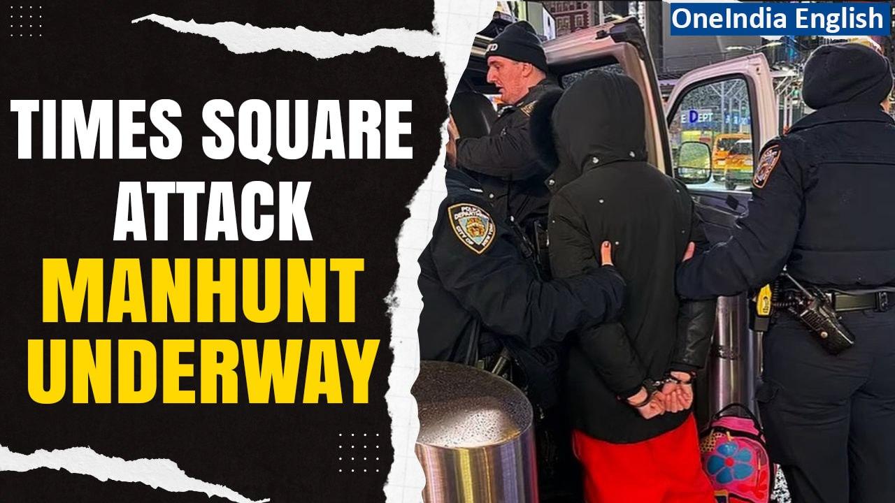 Times Square Incident: NYPD's Manhunt for 16 Suspects After Stabbing Incident | Oneindia News