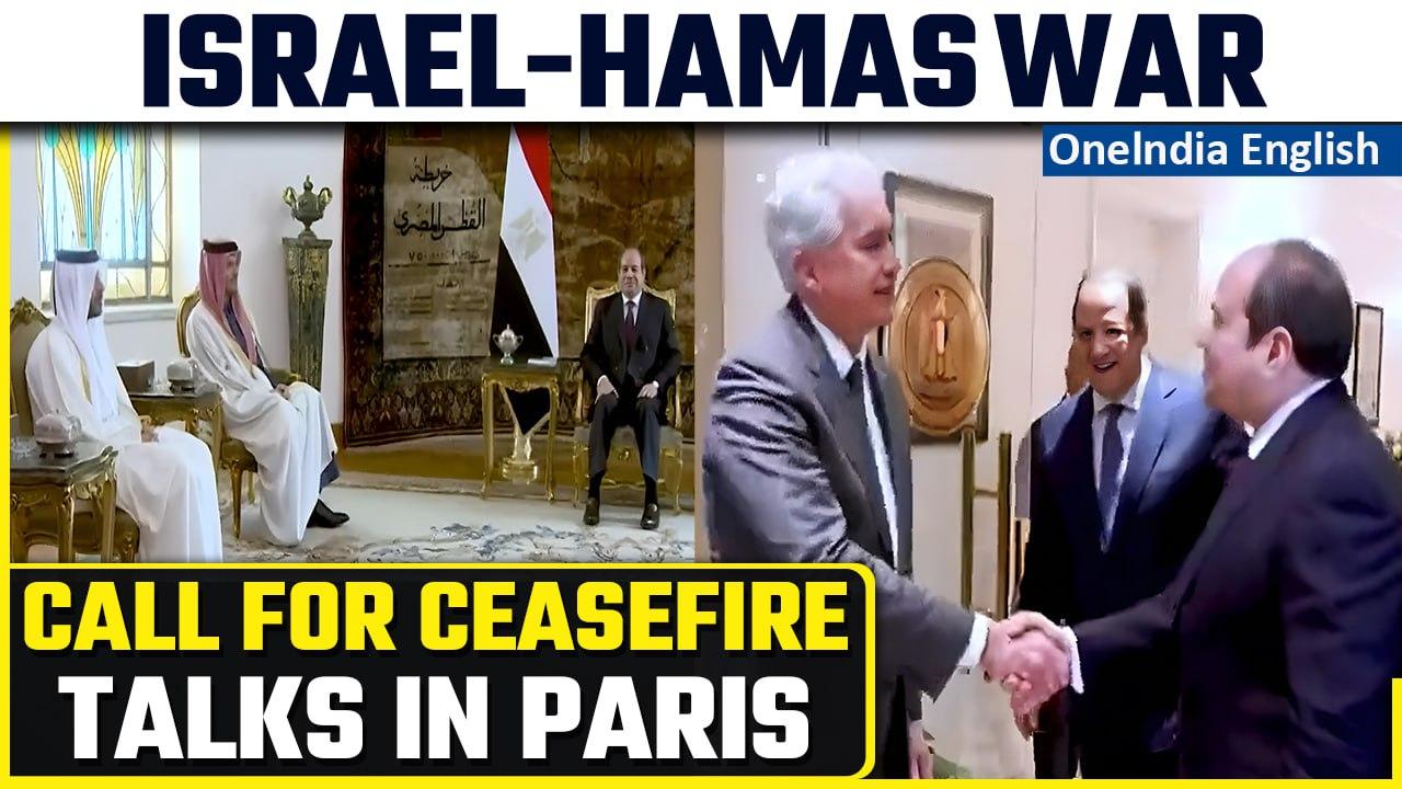 Israel-Hamas: Gaza Ceasefire Talks Underway in Paris as Air Strikes Continue | Oneindia News