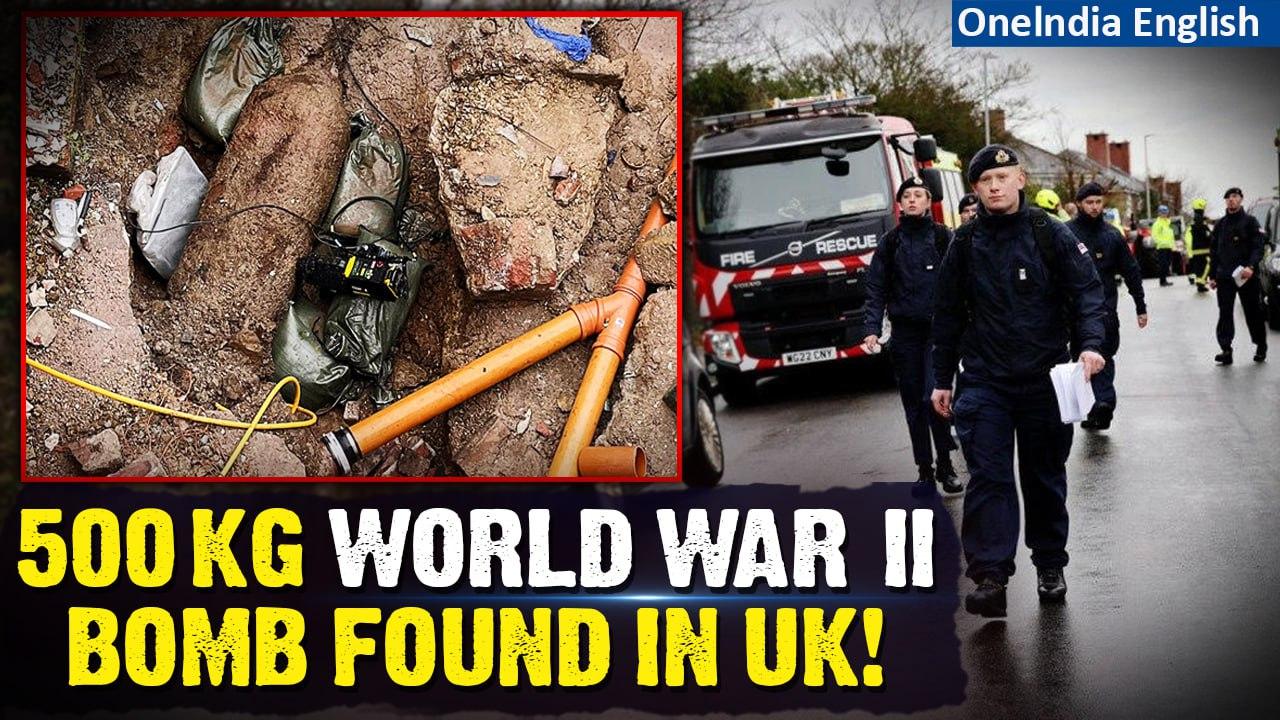 UK: World War II bomb weighing 500 kg and unexploded found in Plymouth Garden | Oneindia News