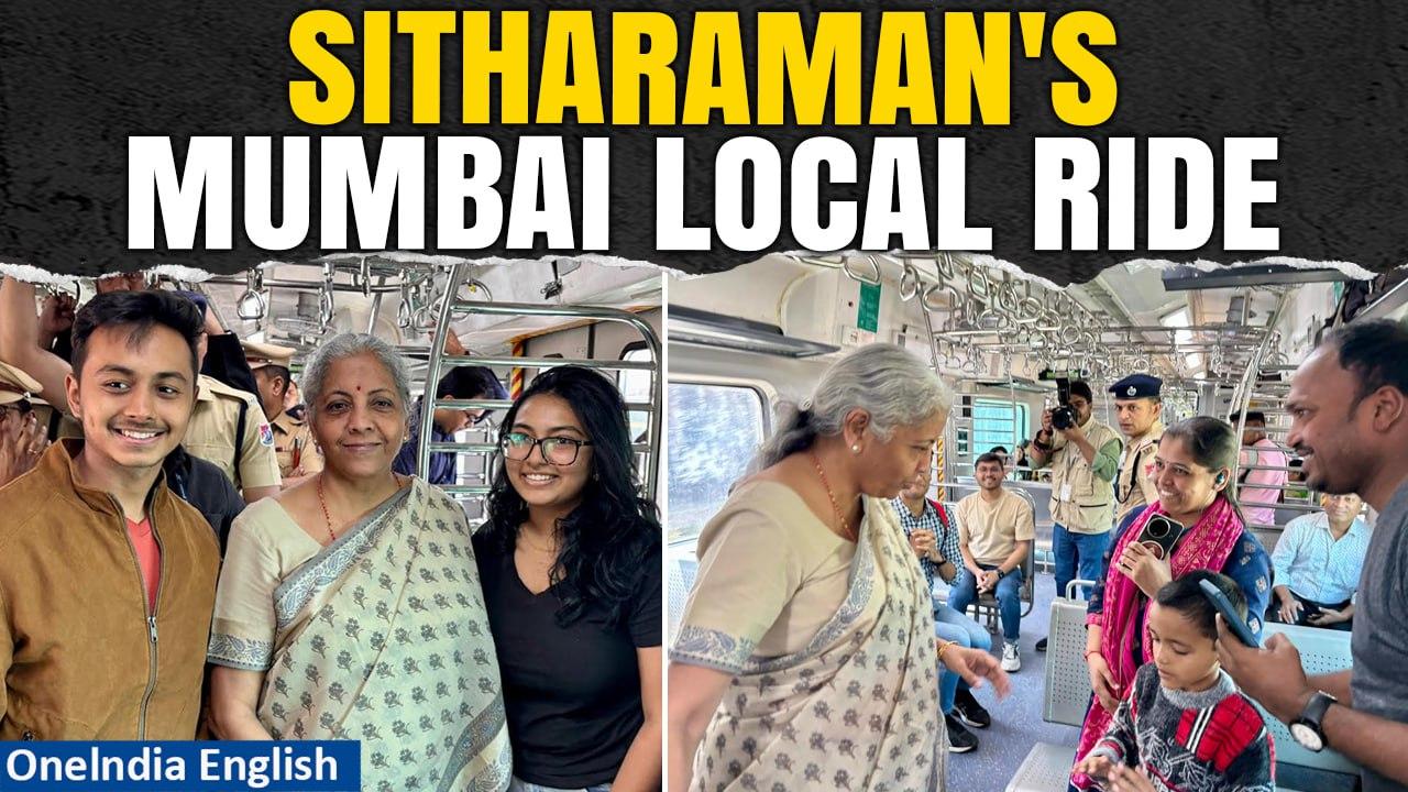 Finance Minister Nirmala Sitharaman's Surprise Mumbai Local Train Ride | Oneindia News
