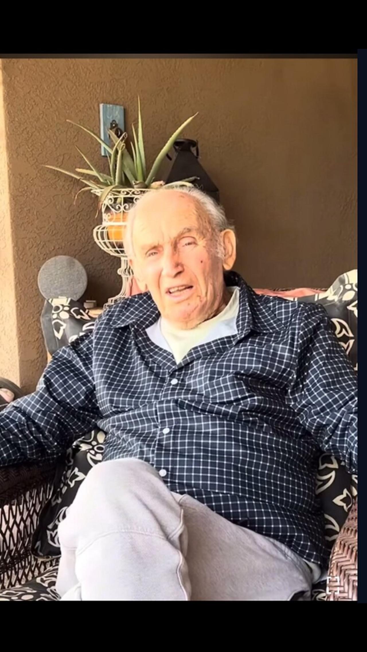 Pops at 91 years old with Alzheimer’s can’t believe he is famous