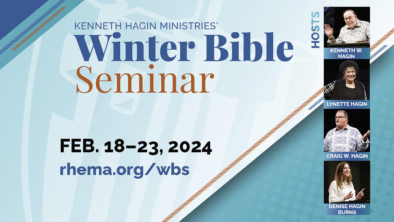24.02.23 | Fri. 7pm | Rev. Kenneth W. Hagin | Winter Bible Seminar & Homecoming