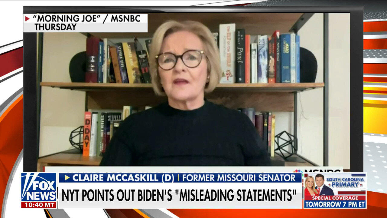 MSNBC Analyst Claire McCaskill Says Fact-Checking Biden Is 'Ridiculous'