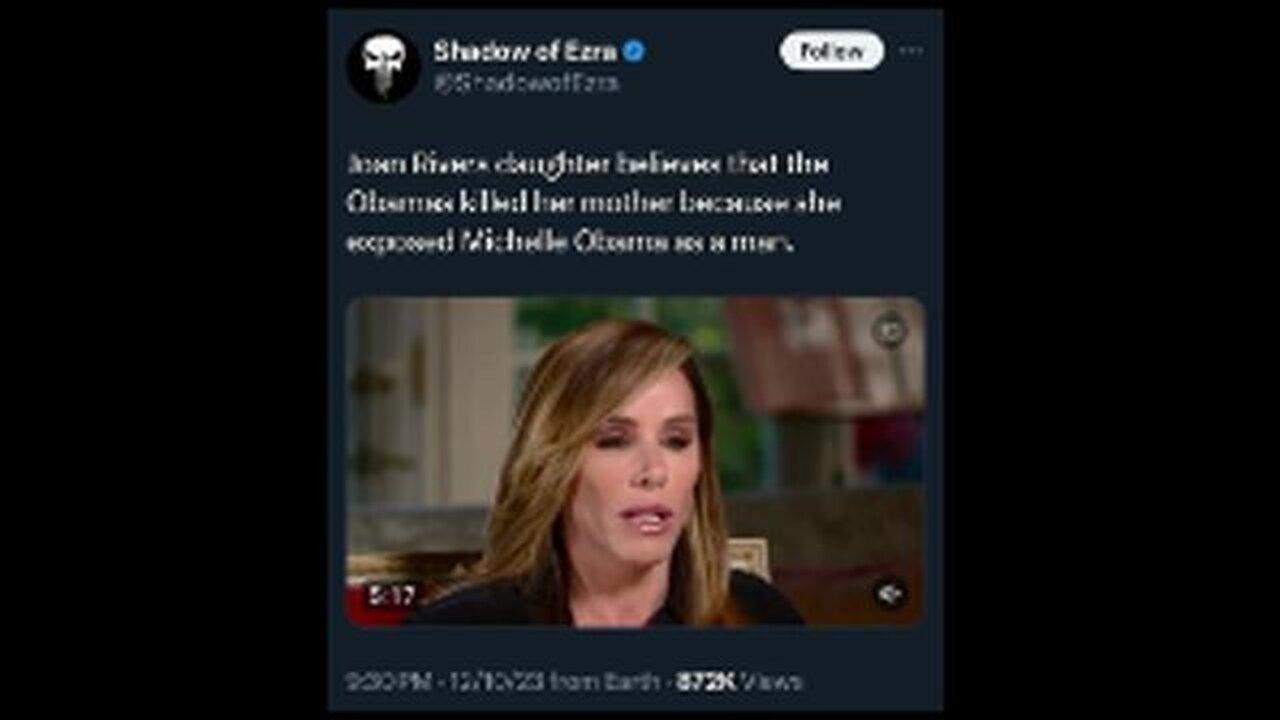 JOAN RIVERS' DAUGHTER BELIEVES THAT THE OBAMAS KILLED HER MOTHER BECAUSE SHE EXPOSED 🍆 BIG MIKE