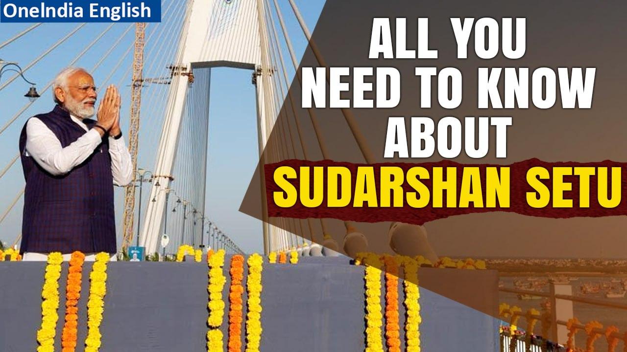 PM Modi Inaugurates Sudarshan Setu, India's Longest Cable-Stayed Bridge| Details Inside | Oneindia