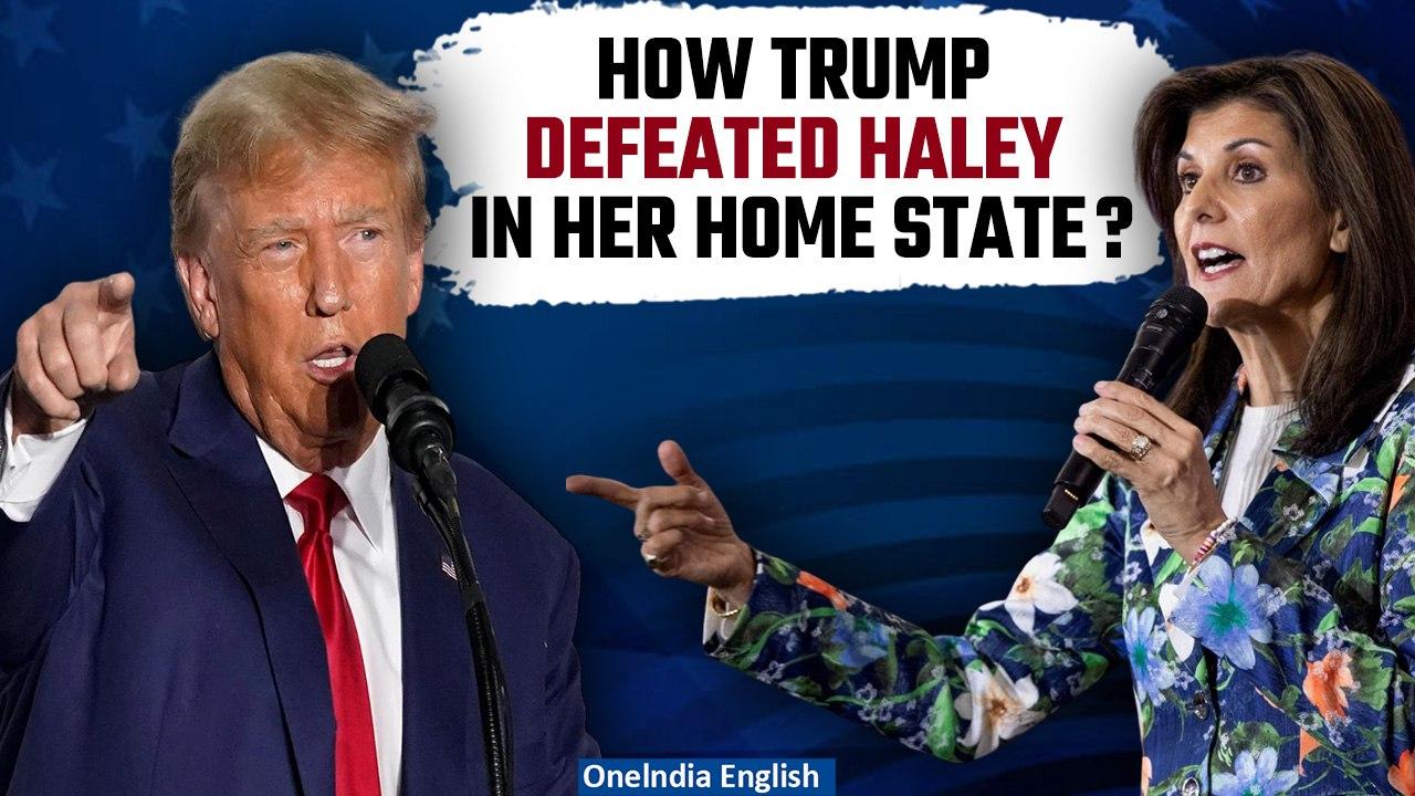 Trump's Triumph: Defeating Nikki Haley in her home state of South Carolina | Oneindia News