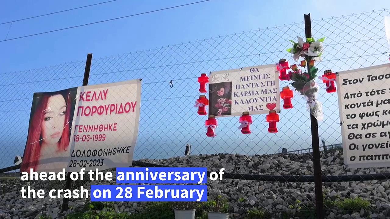 Students pay their respects at site of Greece’s deadliest train tragedy