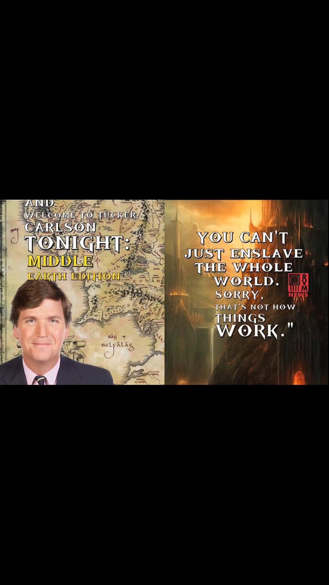 MUST SEE: Tucker Carlson Narrates The Lord Of The Rings (AI)