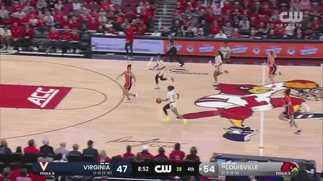 Jayda Curry Takes It All the Way! Fast Break Bucket | Louisville Highlights NCAAWBB