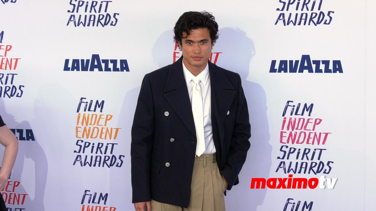 Charles Melton 2024 Film Independent Spirit Awards Blue Carpet