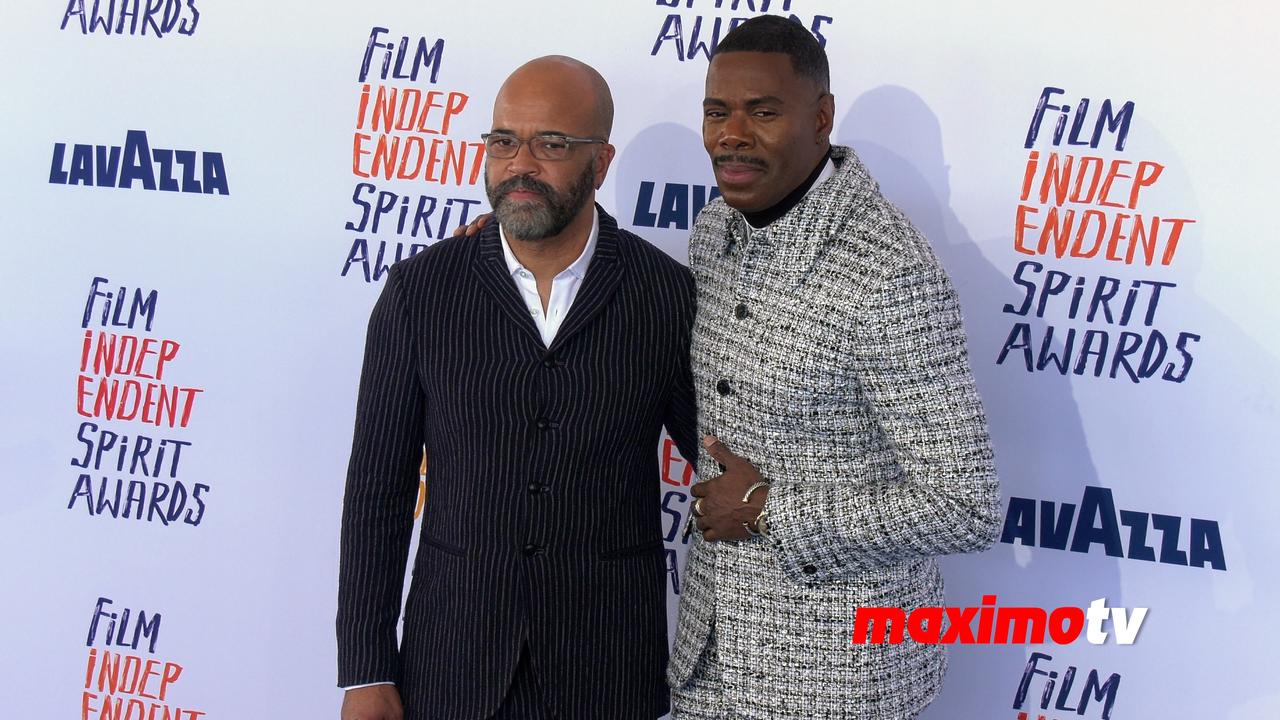 Jeffrey Wright and Colman Domingo 2024 Film Independent Spirit Awards Blue Carpet