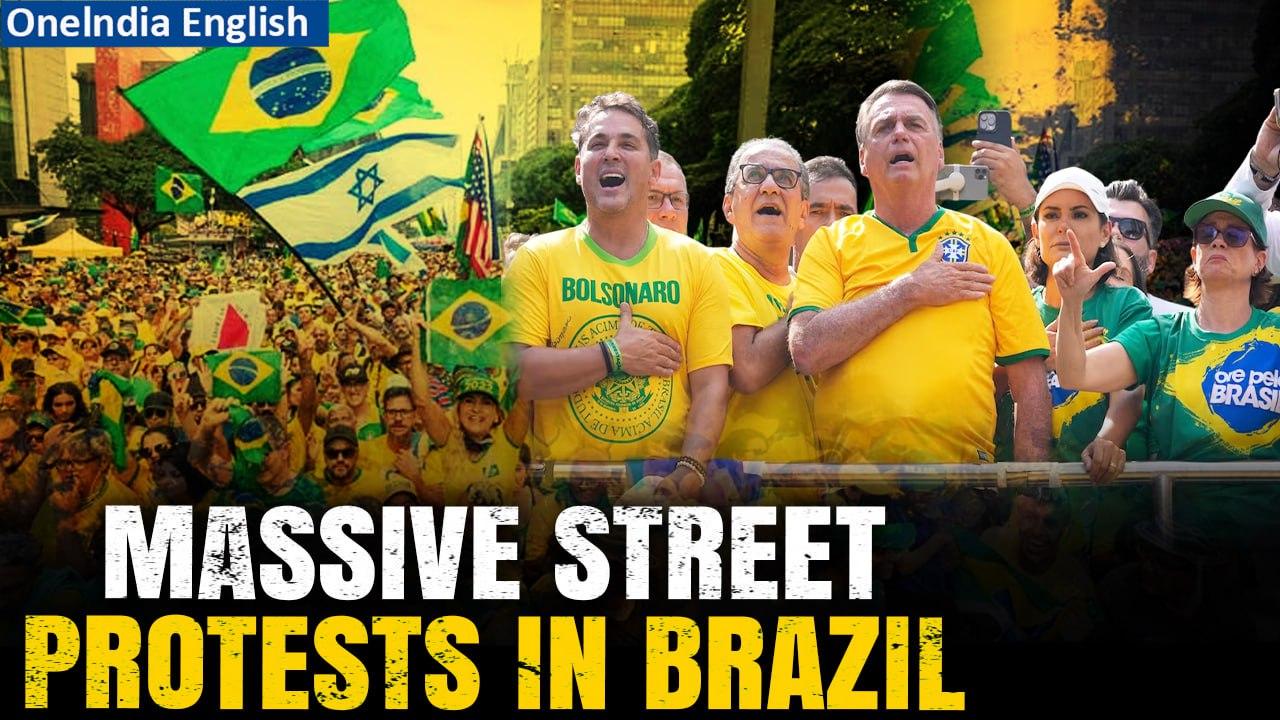 Protest Breaks Out In Brazil In Support Of Former President Jair Bolsonaro| Oneindia News