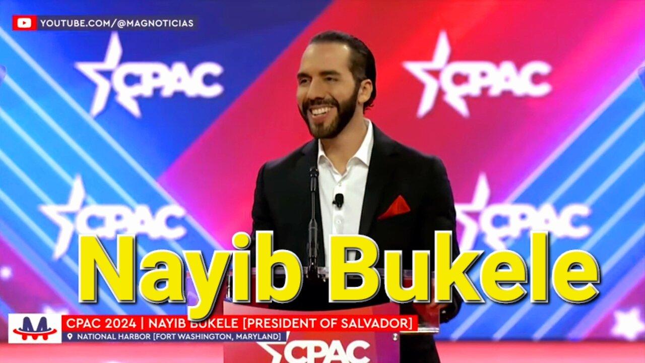 The president of El Salvador Nayib Bukele.