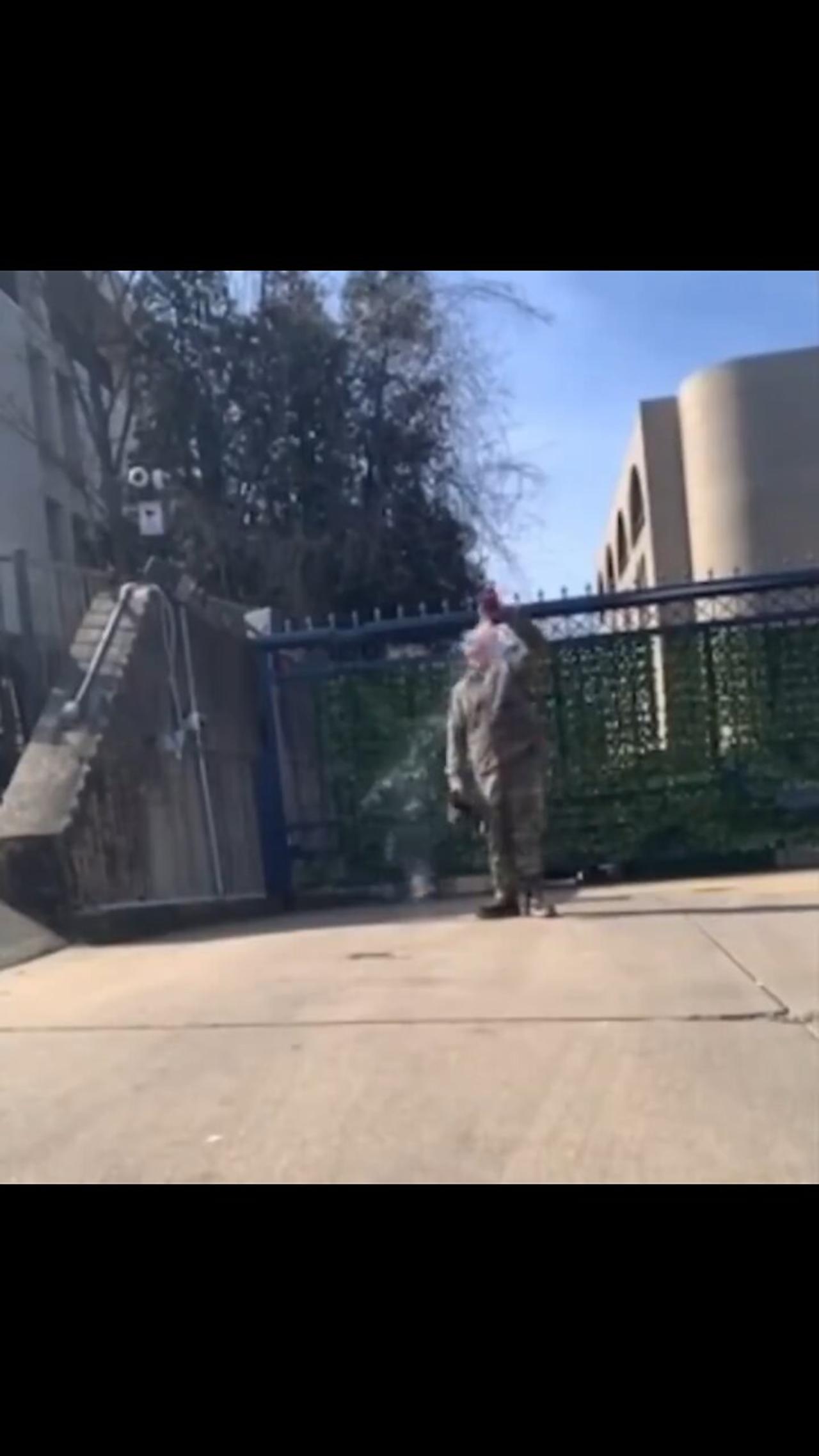 GRAPHIC. US Air Force Member Sets Himself On Fire Outside Israeli Embassy In D.C.