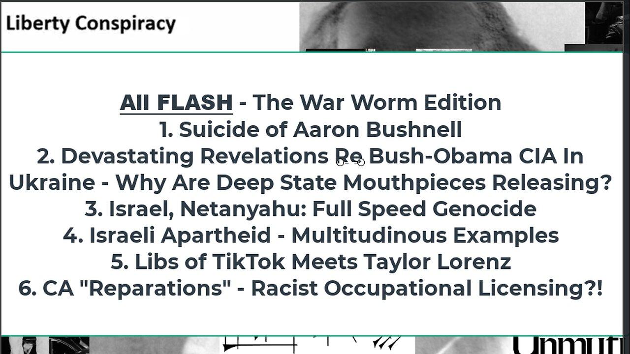 Liberty Conspiracy LIVE 2-26-24! War Worms:Ukraine, Israel, Zion Apartheid, Libs of TikTok v Lorenz