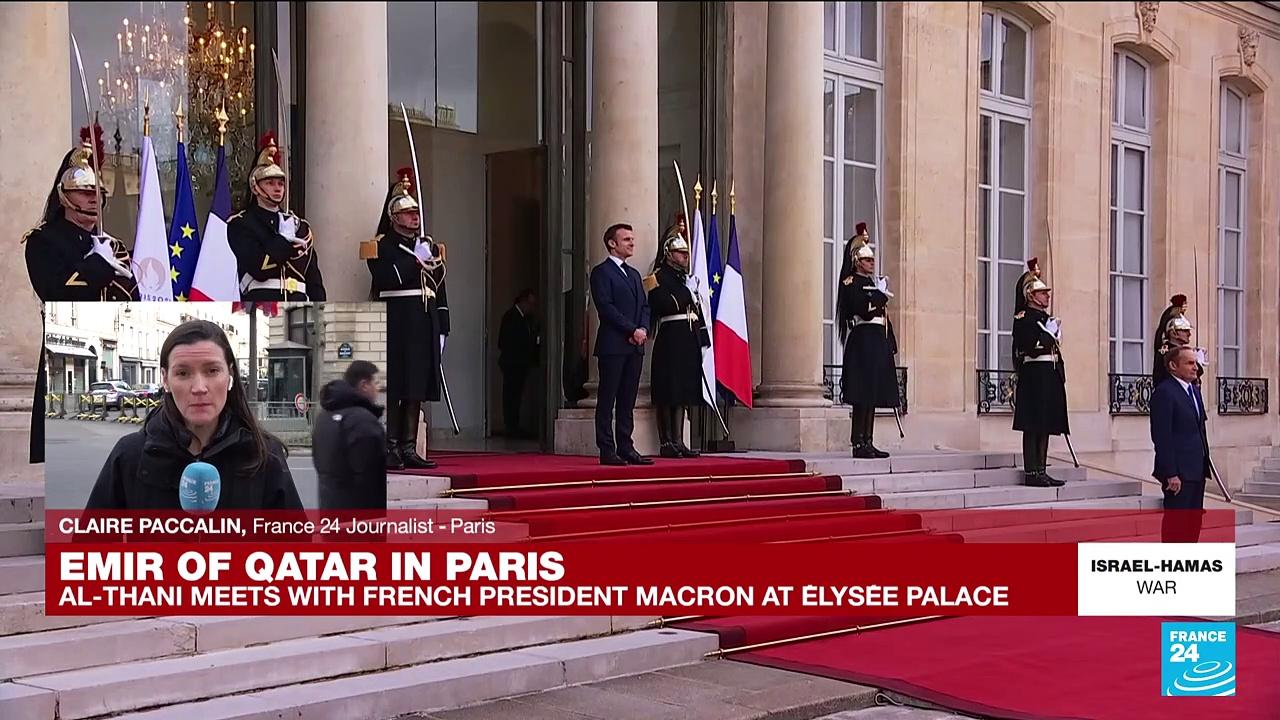 Qatar's emir to discuss Gaza with Macron during a state visit to France