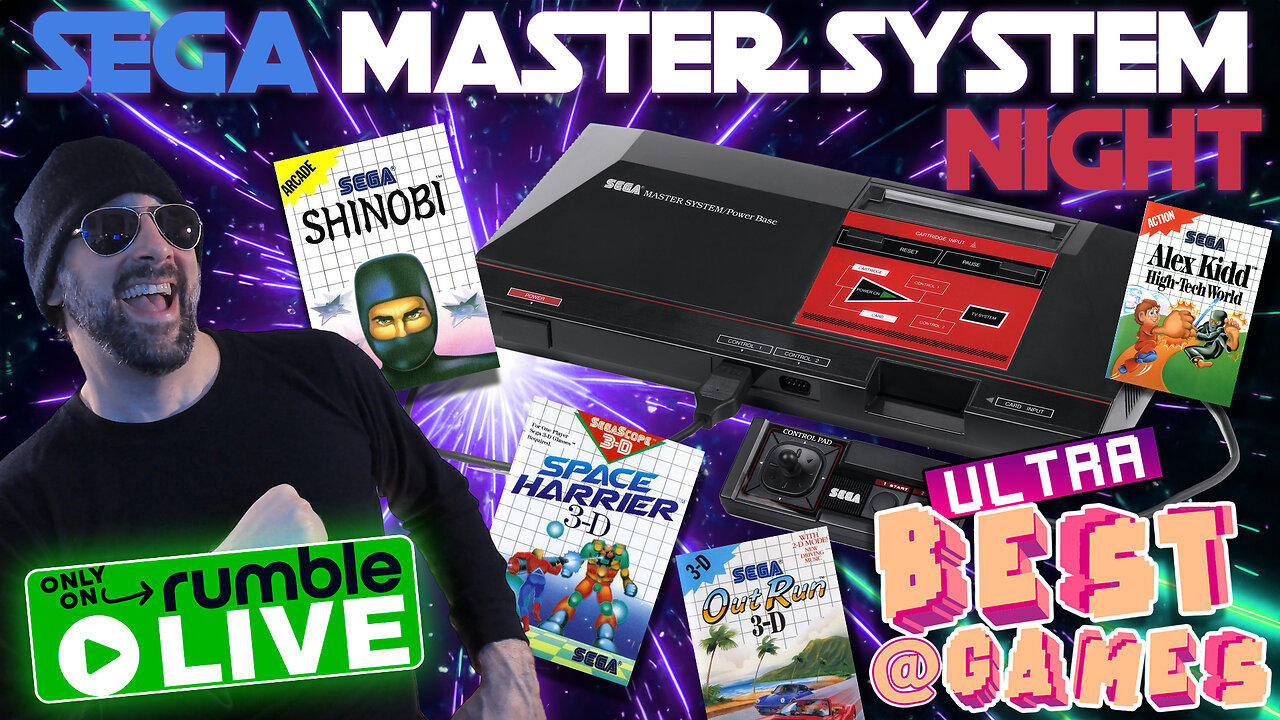 LIVE 2/26 at 8pm ET | SEGA MASTER SYSTEM NIGHT + Chat Games