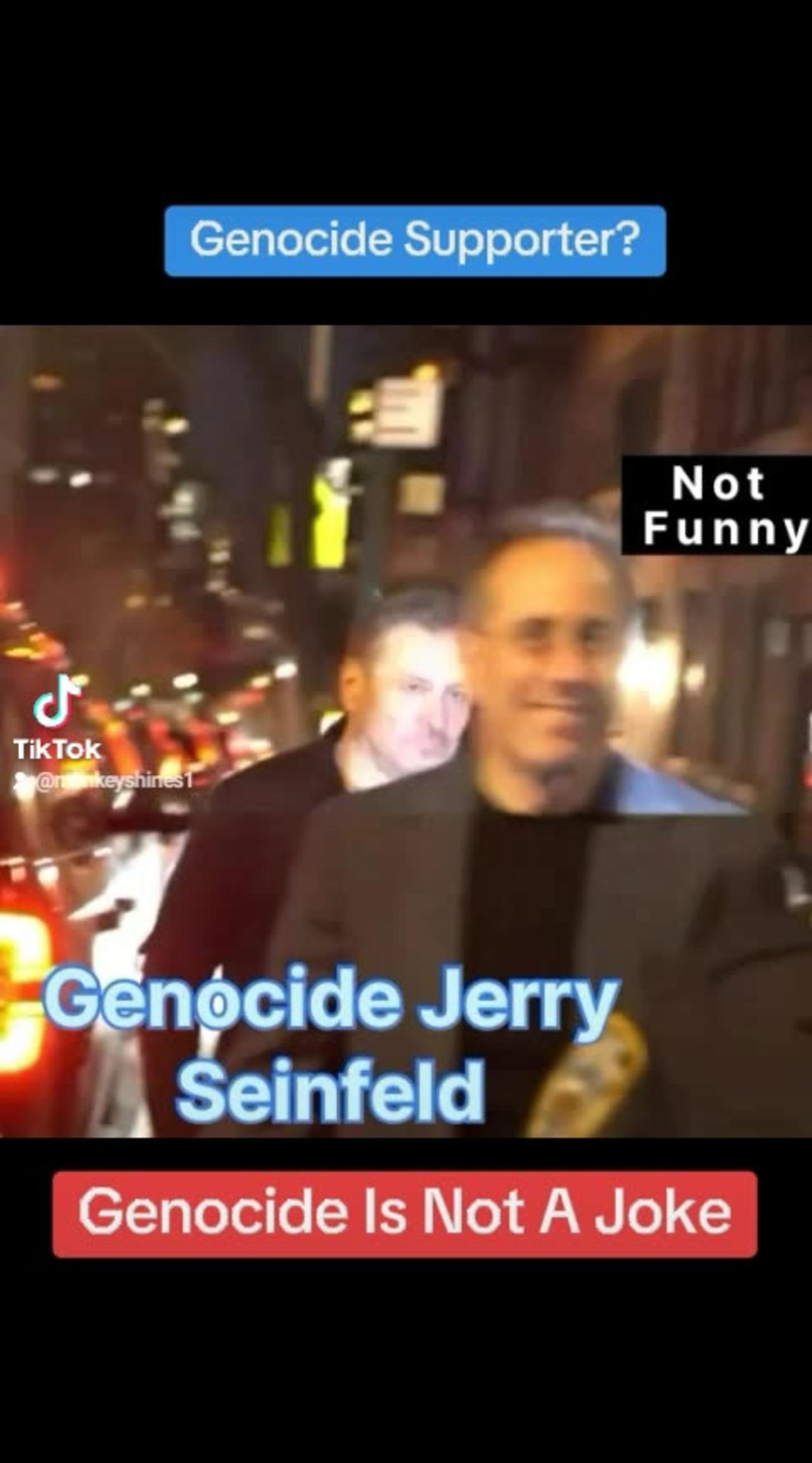 Jerry Seinfeld Called Genocide Supporter
