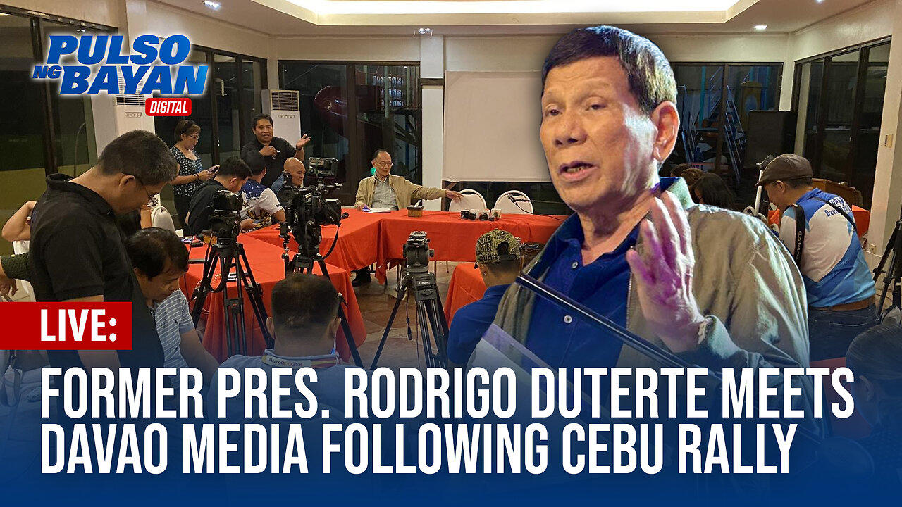 LIVE: Former Pres. Rodrigo Duterte meets Davao Media following Cebu Rally | February 27, 2023