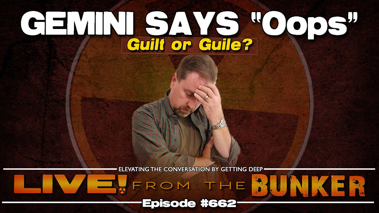 Live From The Bunker 662: Guilt or Guile? Gemini Says "oops"