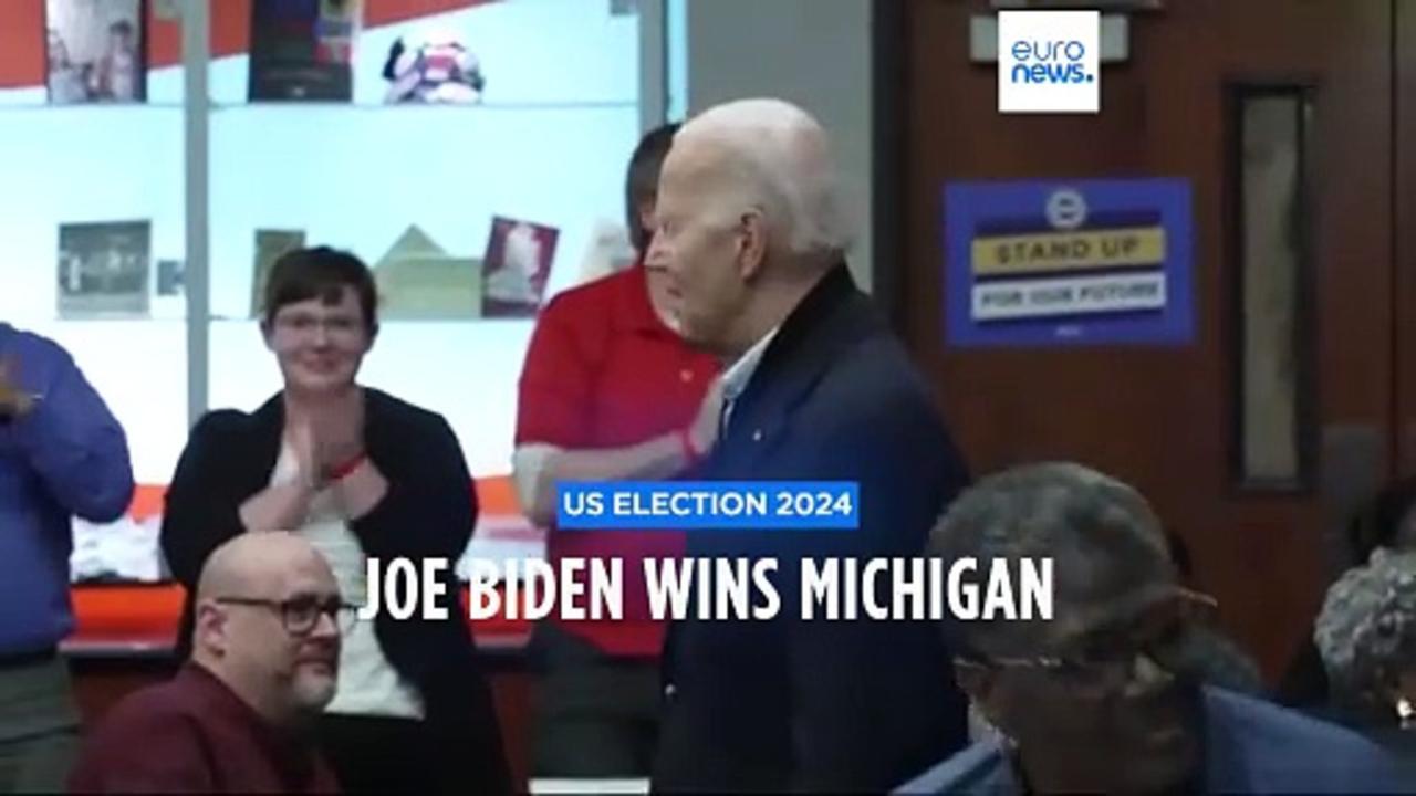 Biden wins MIchigan primary but support hit over Gaza