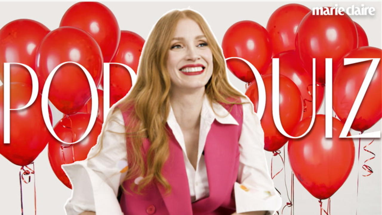Jessica Chastain Plays Pop Quiz With Marie Claire