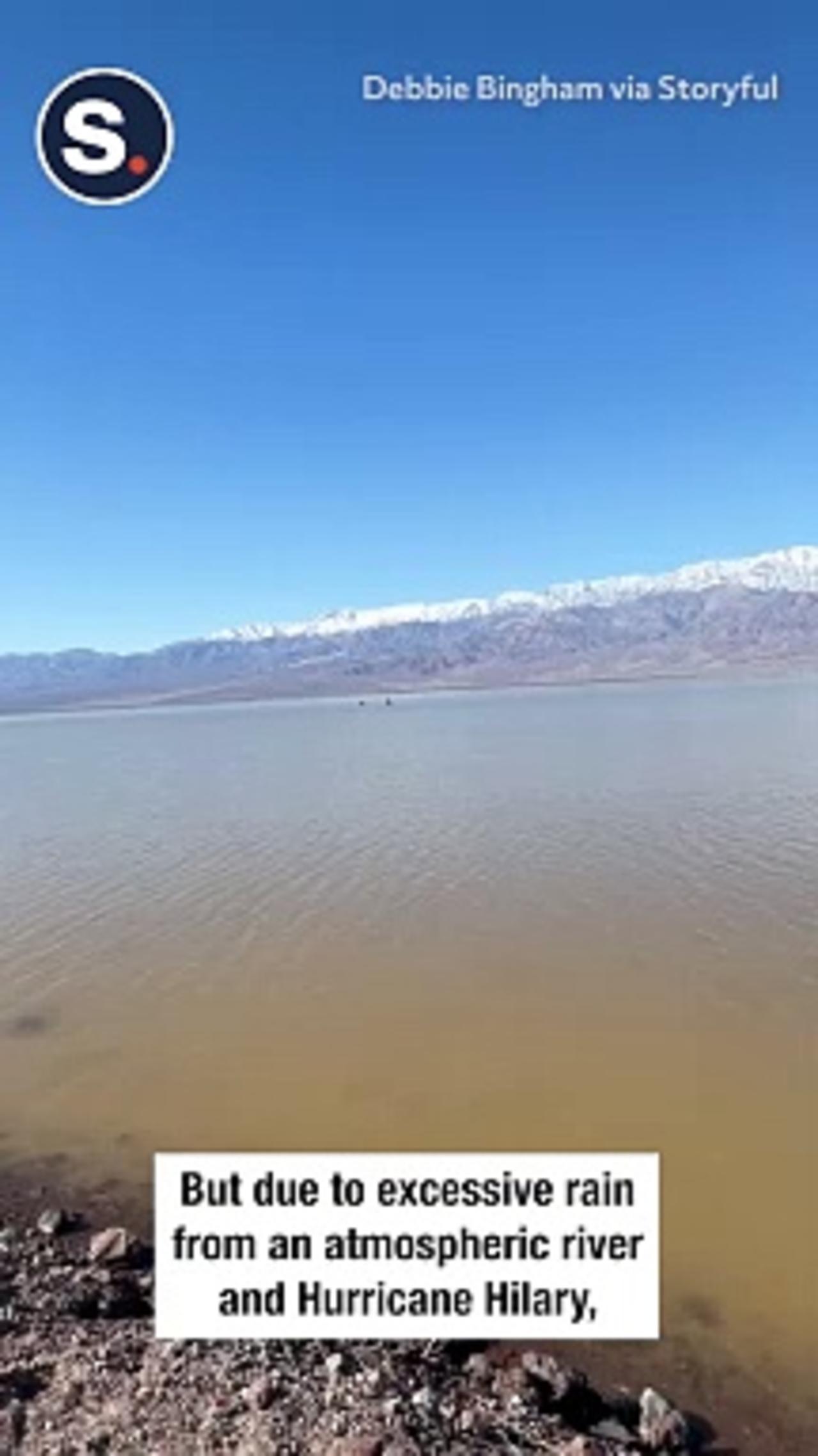 Kayakers Take Advantage of Temporary Lake in Death Valley