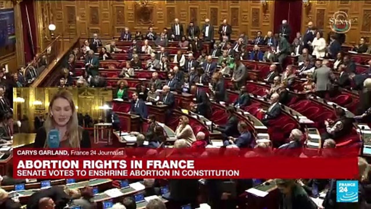 French Senate votes to enshrine 'freedom' to abortion into Constitution