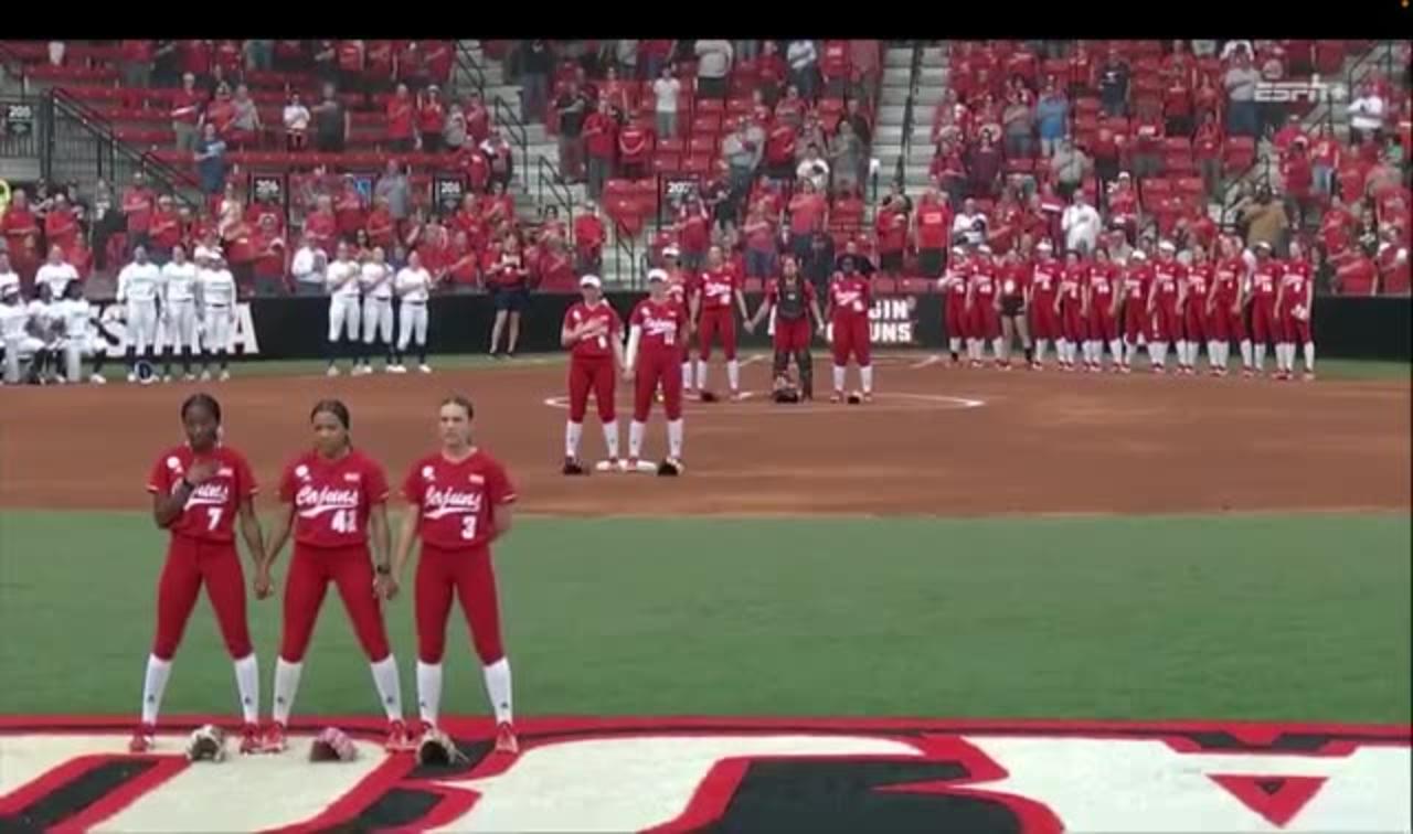 Softball Team Disrespects National Anthem