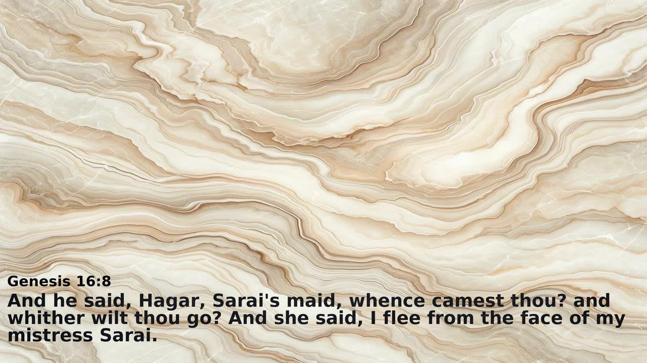 Genesis 16 KJV Drawn by AI