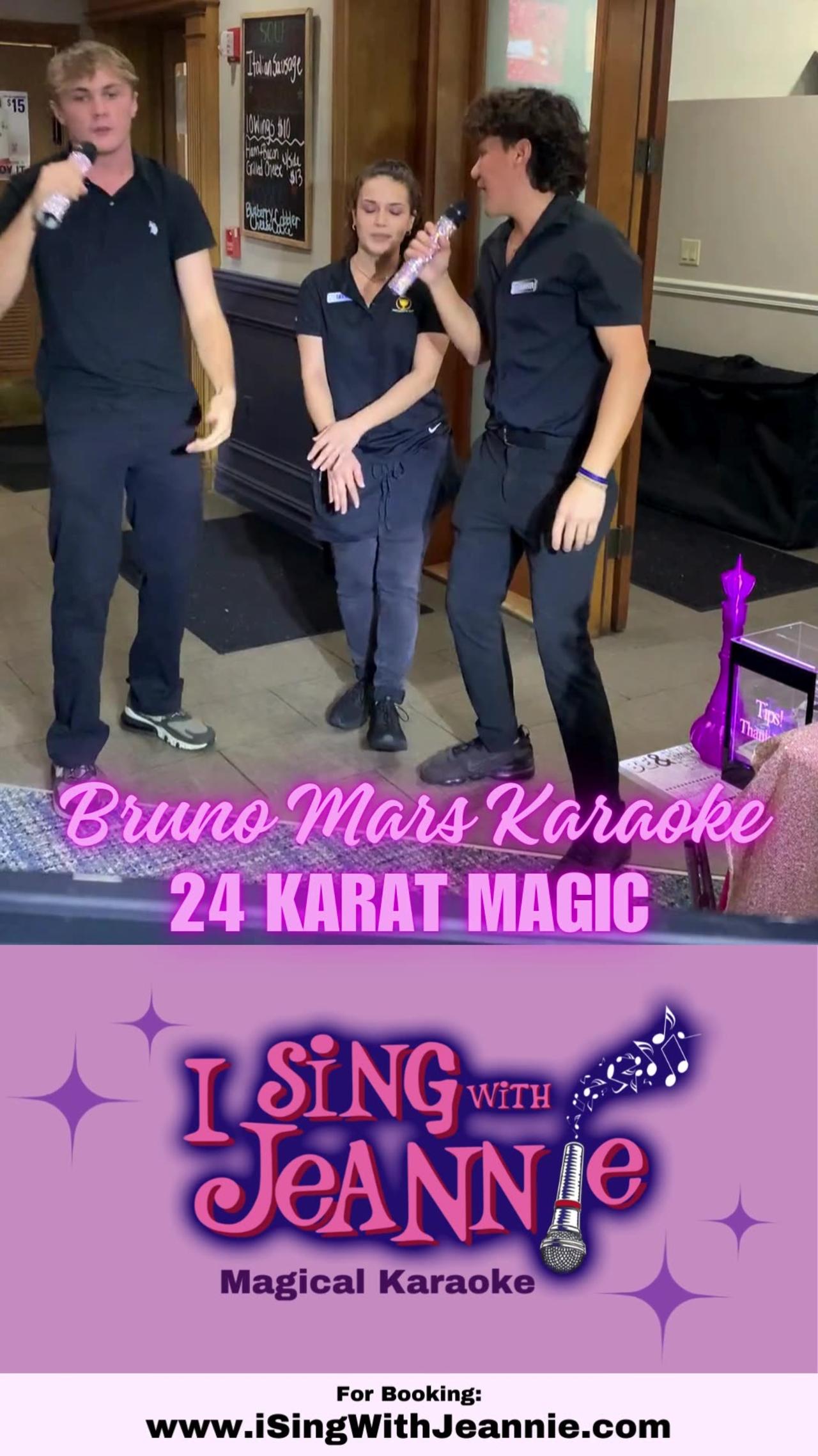 Karaoke Wednesday | 24 Karat Magic (Bruno Mars Cover)
