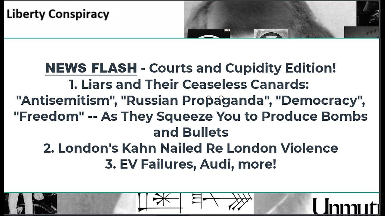 Liberty Conspiracy LIVE 2-28-24! Qld S Court V Jab Mandates, Liars: Ukraine and Israel, EV Flameout!