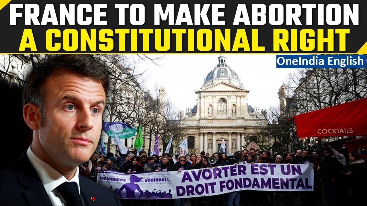 France Abortion Law: Senate votes to enshrine abortion rights into the constitution | Oneindia News