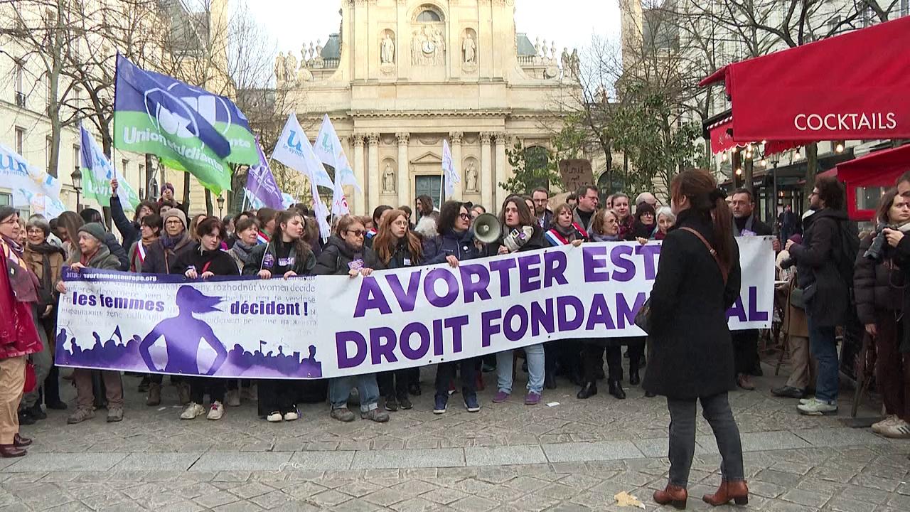 Demonstrations as France votes to make abortion a constitutional 'freedom'