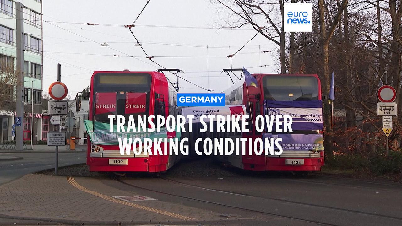 Local public transport workers begin 'warning strikes' across Germany, disrupting commuters