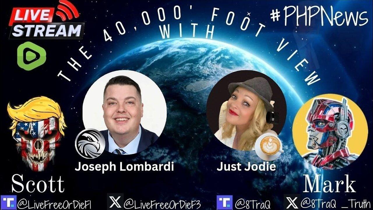 Live at 9pm EST! Diving into that “40,000 FOOT VIEW” with Scott and Jodie ! Featuring Joe Lombardi from Iron Hawk!