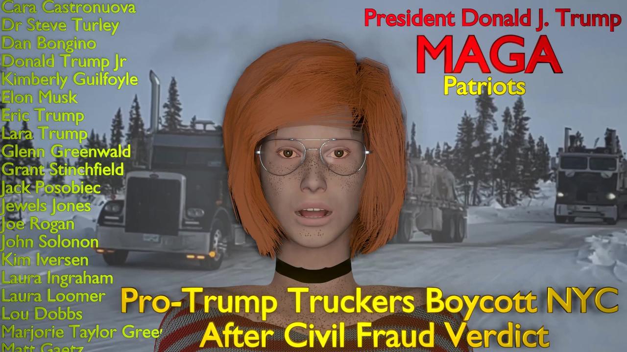 Pro-Trump Truckers Boycott NYC After Civil Fraud Verdict