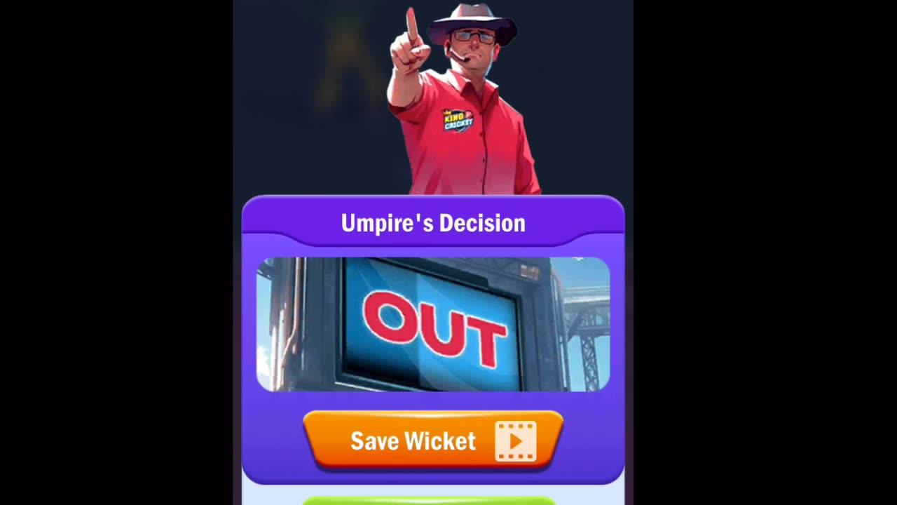 Cricket King game play video all out team #cricket #viral #rumble