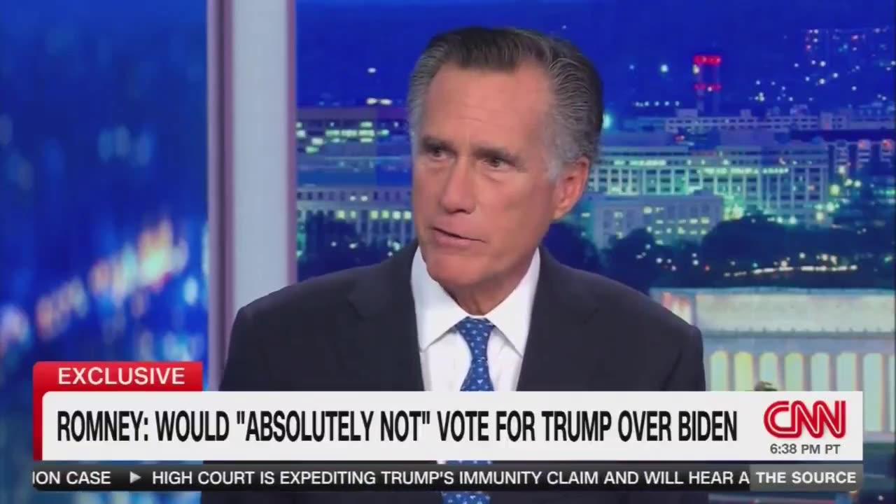 Mega RINO Mitt Romney Says He Will ABSOLUTELY NOT Vote For Donald Trump